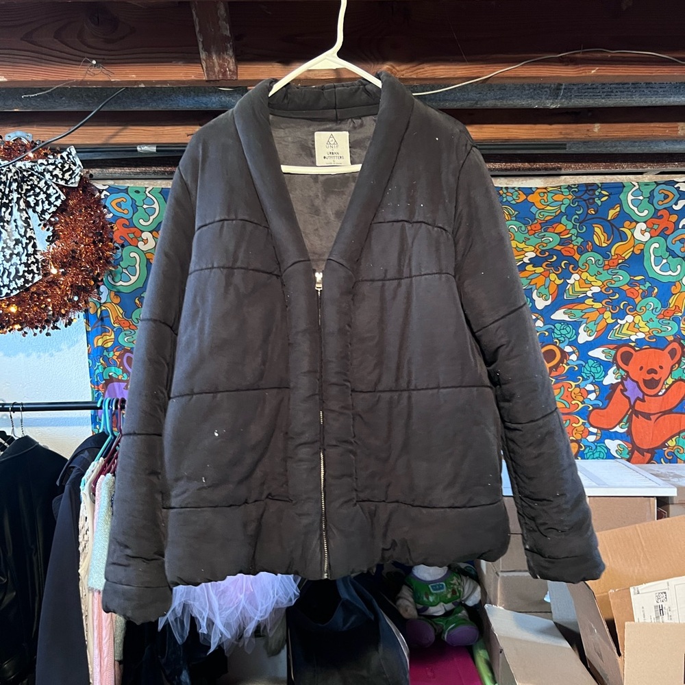 UNIF x Urban Outfitters Black Puffer Jacket